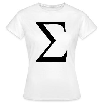 Greek Symbol - Sigma - Women's T-Shirt - white - Front - AI Model Female 172 dark (172cm)