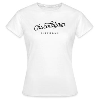 La chocolatine de Bordeaux - T-shirt Femme - blanc - Devant - AI Model Female 172 dark (172cm)