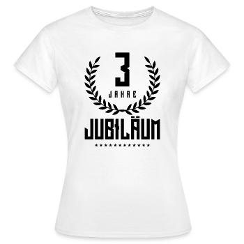 3 jahre jubilaeum kranz - Frauen T-Shirt - Weiß - Vorne - AI Model Female 172 dark (172cm)
