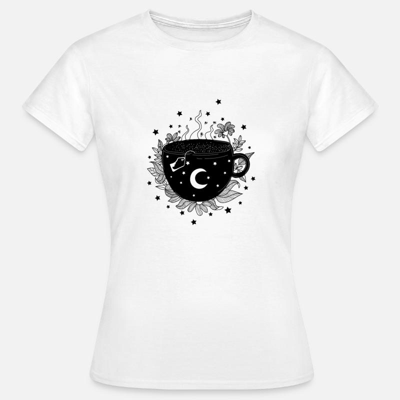 Mug with tea, herbs, witch mug, Halloween - Women's T-Shirt - white