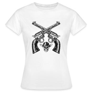Wild West - T-shirt Femme - blanc - Devant - AI Model Female 172 dark (172cm)