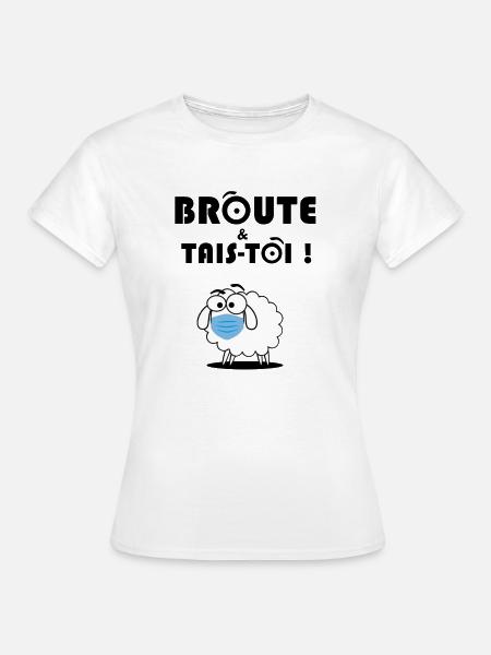 Durchsuchen & Halt die Klappe! - Frauen T-Shirt - Weiß