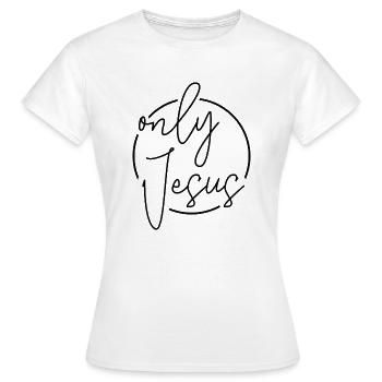 Seul Jésus - T-shirt Femme - blanc - Devant - AI Model Female 172 dark (172cm)