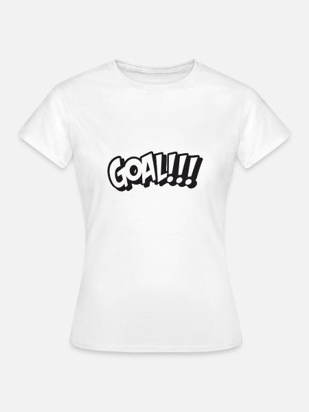 GOAL - Frauen T-Shirt - Weiß