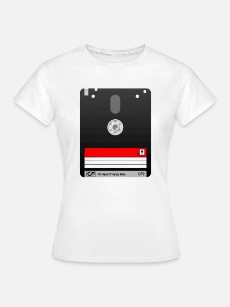 Amstrad 3" floppy disk – Retro Tech 01 symbol - Women's T-Shirt - white