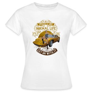vie normale - T-shirt Femme - blanc - Devant - AI Model Female 172 dark (172cm)