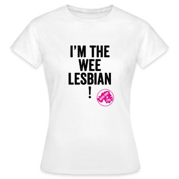 Derry Girls Wee Lesbienne - T-shirt Femme - blanc - Devant - AI Model Female 172 dark (172cm)