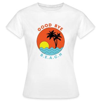 GOOD BYE SUMMER - Women's T-Shirt - white - Front - AI Model Female 172 dark (172cm)