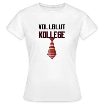 Vollblut Kollege Lieblingskollege - Frauen T-Shirt - Weiß - Vorne - AI Model Female 172 dark (172cm)