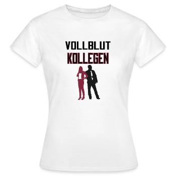 Vollblut Kollegen - Frauen T-Shirt - Weiß - Vorne - AI Model Female 172 dark (172cm)