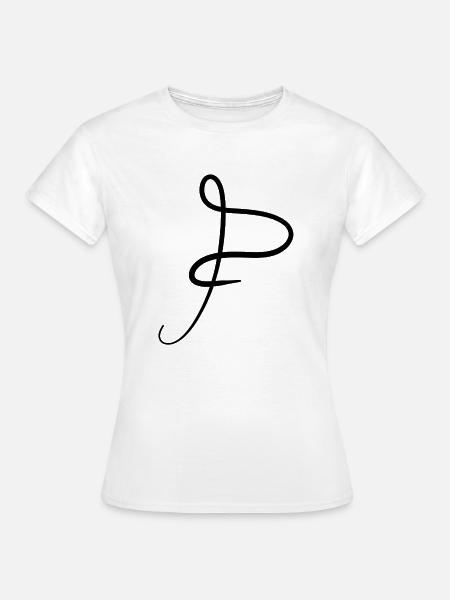 P Buchstabe - Frauen T-Shirt - Weiß