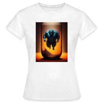 Monster in a empty jar - Women's T-Shirt - white - Front - AI Model Female 172 dark (172cm)