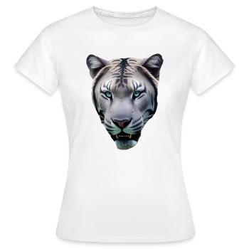 promesse - T-shirt Femme - blanc - Devant - AI Model Female 172 dark (172cm)