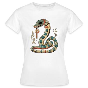 Zich the Egyptian serpent - Women's T-Shirt - white - Front - AI Model Female 172 dark (172cm)
