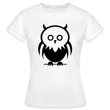 Petite chouette - T-shirt Femme - blanc - Devant - AI Model Female 172 dark (172cm)