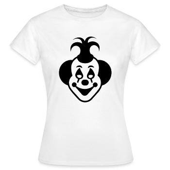 Clown - T-shirt Femme - blanc - Devant - AI Model Female 172 dark (172cm)