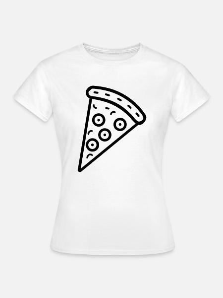Pizzastück - Frauen T-Shirt - Weiß
