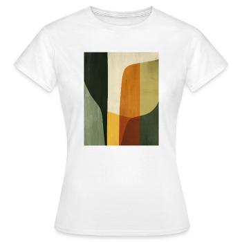 Affiche Minimaliste Geo 1 - T-shirt Femme - blanc - Devant - AI Model Female 172 dark (172cm)