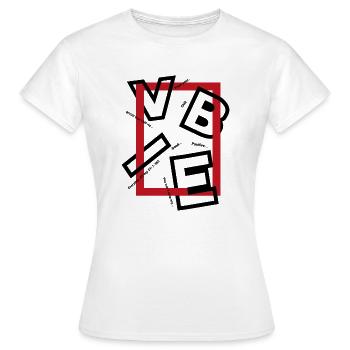 VIBE - T-shirt Femme - blanc - Devant - AI Model Female 172 dark (172cm)