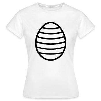 Oeuf de Pâques - T-shirt Femme - blanc - Devant - AI Model Female 172 dark (172cm)