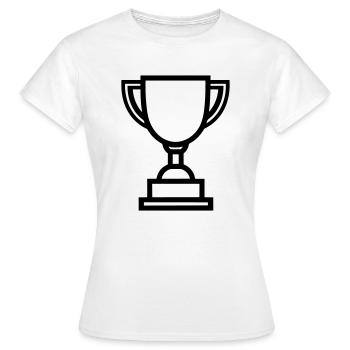 trophée - T-shirt Femme - blanc - Devant - AI Model Female 172 dark (172cm)