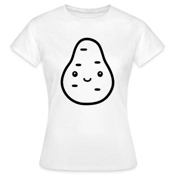 Kartoffel - Frauen T-Shirt - Weiß - Vorne - AI Model Female 172 dark (172cm)