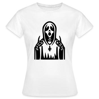 Schrei-Priester - Frauen T-Shirt - Weiß - Vorne - AI Model Female 172 dark (172cm)