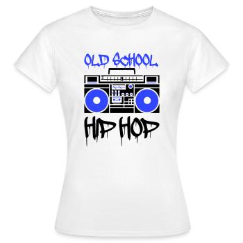 Ghetto blaster old school - T-shirt Femme - blanc - Devant - AI Model Female 172 dark (172cm)