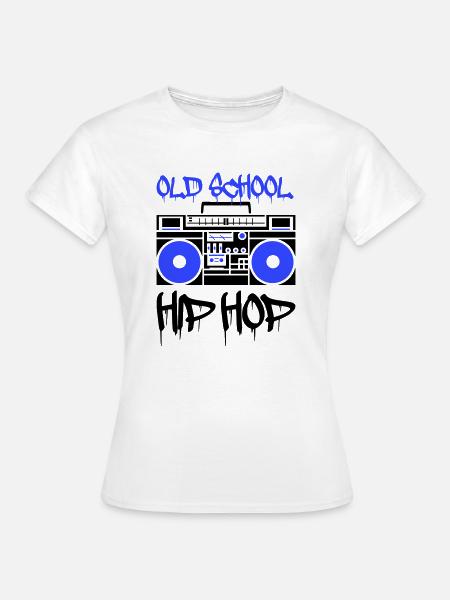 Ghetto blaster old school - T-shirt Femme - blanc