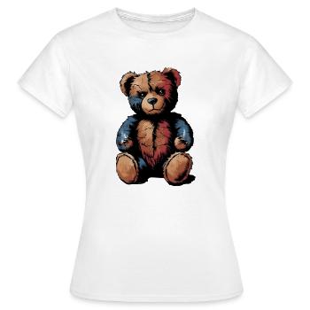 Teddy Kuscheltier Teddybär - Frauen T-Shirt - Weiß - Vorne - AI Model Female 172 dark (172cm)