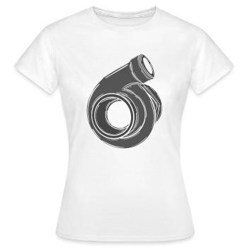Turbo - T-shirt Femme - blanc - Devant - AI Model Female 172 dark (172cm)