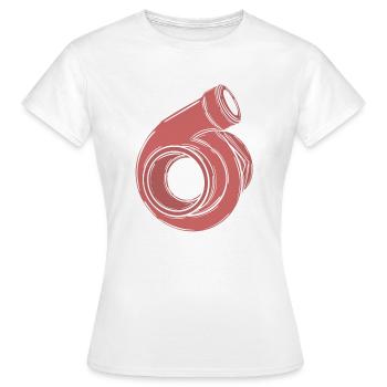 Turbo - T-shirt Femme - blanc - Devant - AI Model Female 172 dark (172cm)