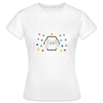 Lustig Videospiele Spruch Gaming Zocken - Frauen T-Shirt - Weiß - Vorne - AI Model Female 172 dark (172cm)