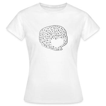 Lustige Gehirnsterne - Frauen T-Shirt - Weiß - Vorne - AI Model Female 172 dark (172cm)