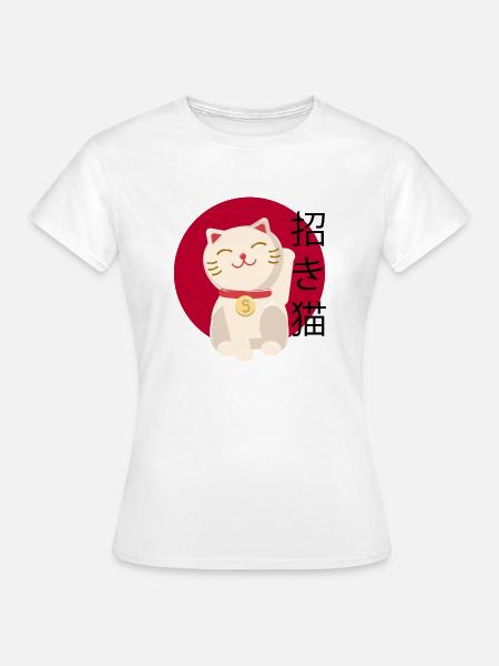 Katze - Frauen T-Shirt - Weiß