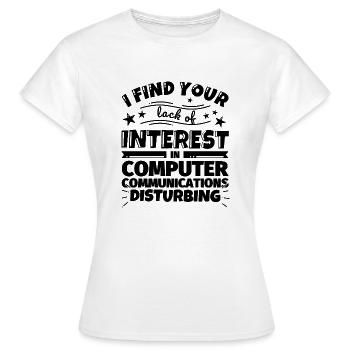 Communication informatique Cadeau amusant - T-shirt Femme - blanc - Devant - AI Model Female 172 dark (172cm)