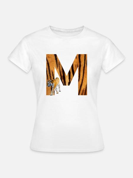 tiger m - Frauen T-Shirt - Weiß