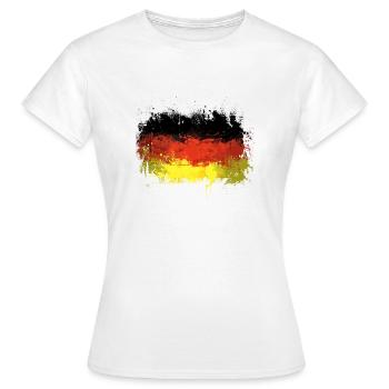 Drapeau allemand Graffiti - T-shirt Femme - blanc - Devant - AI Model Female 172 dark (172cm)