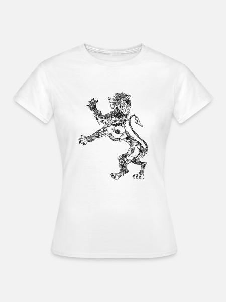 Wappen Löwe - Frauen T-Shirt - Weiß