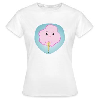 Joyeuse barbe à papa - Cadeau - Idée cadeau - T-shirt Femme - blanc - Devant - AI Model Female 172 dark (172cm)