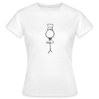 cuisinier cuisinier - T-shirt Femme - blanc - Devant - AI Model Female 172 dark (172cm)