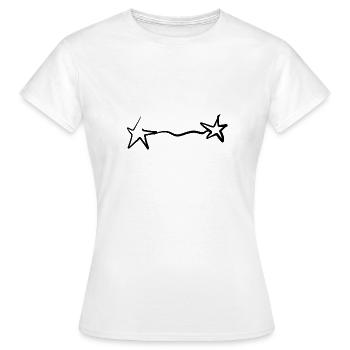 étoile étoile - T-shirt Femme - blanc - Devant - AI Model Female 172 dark (172cm)