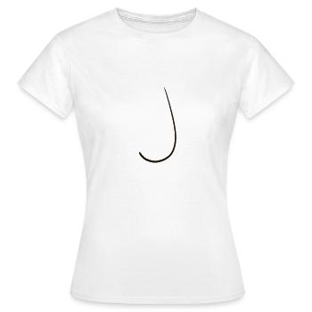 Buchstabe Wort - Frauen T-Shirt - Weiß - Vorne - AI Model Female 172 dark (172cm)