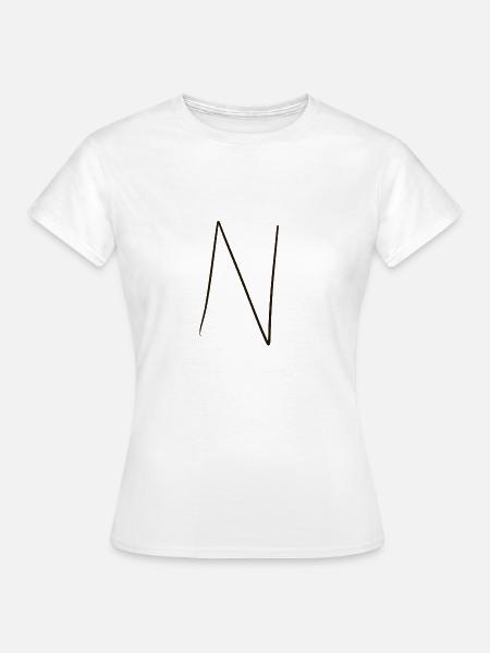 Buchstabe Wort - Frauen T-Shirt - Weiß