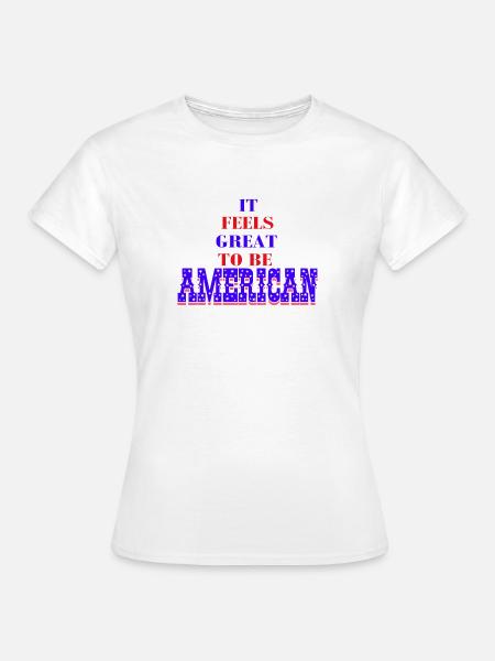 America - Women's T-Shirt - white