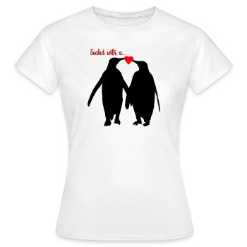 Pingouin - T-shirt Femme - blanc - Devant - AI Model Female 172 dark (172cm)