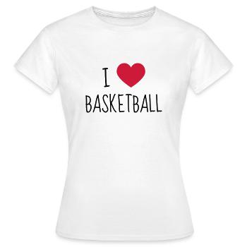 Basketball - Basket ball - Basket-ball - Baskette - Women's T-Shirt - white - Front - AI Model Female 172 dark (172cm)