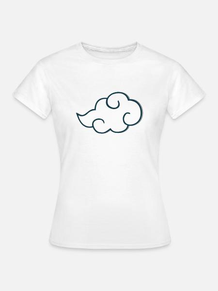 Manga-Wolke - Frauen T-Shirt - Weiß