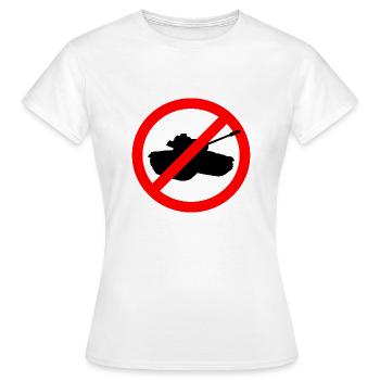 Mouvement pour la paix - T-shirt Femme - blanc - Devant - AI Model Female 172 dark (172cm)