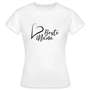Beste Mama - Frauen T-Shirt - Weiß - Vorne - AI Model Female 172 dark (172cm)